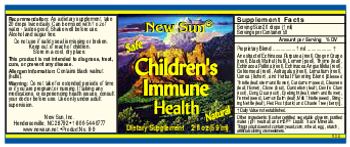 New Sun Children's Immune Health - supplement