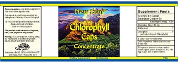 New Sun Chlorophyll Caps Concentrate - supplement