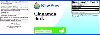 New Sun Cinnamon Bark - 