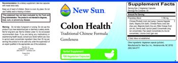 New Sun Colon Health - herbal supplement