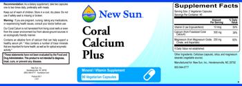 New Sun Coral Calcium Plus - mineralvitamin supplement