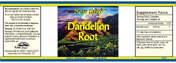 New Sun Dandelion Root - supplement