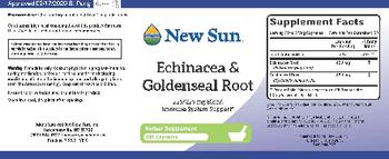 New Sun Echinacea & Goldenseal Root - herbal supplement