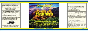 New Sun Eleuthero - supplement
