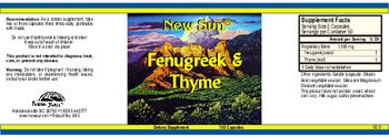 New Sun Fenugreek & Thyme - supplement