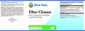 New Sun Fiber Cleanse - supplement