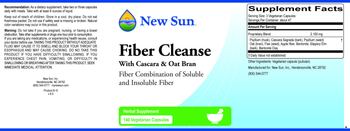 New Sun Fiber Cleanse with Cascara & Oat Bran - supplement
