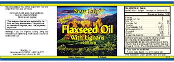 New Sun Flaxseed Oil With Lignans 1000 mg - supplement