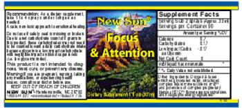 New Sun Focus & Attention - supplement