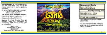 New Sun Garlic 500 mg Odor-Controlled - supplement