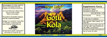 New Sun Gotu Kola - supplement
