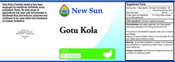 New Sun Gotu Kola - 