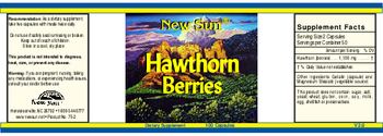 New Sun Hawthorn Berries - supplement