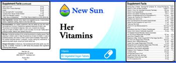 New Sun Her Vitamins - 