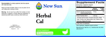 New Sun Herbal Cal - herbal supplement