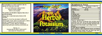 New Sun Herbal Potassium - supplement