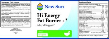New Sun Hi Energy Fat Burner + - 