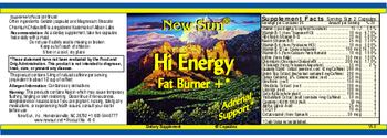 New Sun Hi Energy - supplement