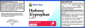 New Sun Hydroxy Tryptophan - supplement