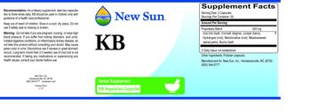 New Sun KB - herbal supplement