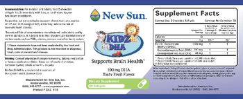 New Sun Kidz DHA 100 mg Tasty Fruit Flavor - supplement