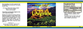 New Sun L-Arginine - supplement