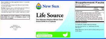 New Sun Life Source - herbal supplement