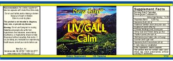 New Sun Liv/Gall Calm - supplement