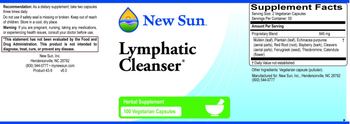 New Sun Lymphatic Cleanser - herbal supplement