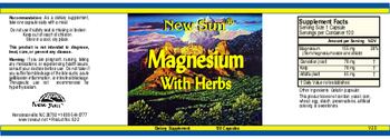 New Sun Magnesium With Herbs - supplement