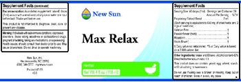 New Sun Max Relax - 