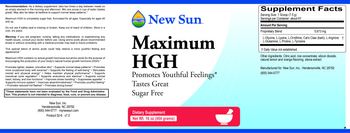 New Sun Maximum HGH - supplement