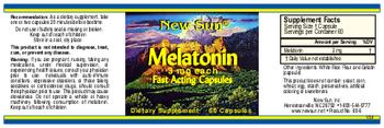 New Sun Melatonin 3 mg - supplement