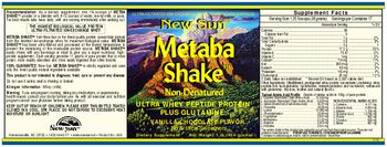 New Sun Metaba Shake - supplement