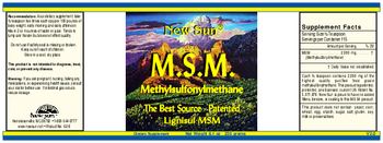 New Sun M.S.M. Methylsulfonylmethane - supplement