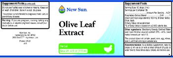 New Sun Olive Leaf Extract - 