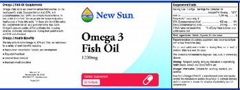 New Sun Omega 3 Fish Oil 1200 mg - supplement