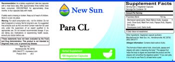 New Sun Para CL - herbal supplement
