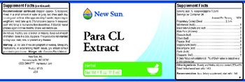 New Sun Para CL Extract - 