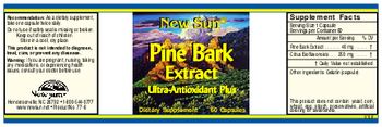 New Sun Pine Bark Extract Ultra-Antioxidant Plus - supplement