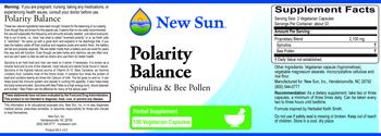 New Sun Polarity Balance - herbal supplement