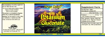 New Sun Potassium Gluconate - supplement