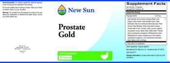New Sun Prostate Gold - herbal supplement