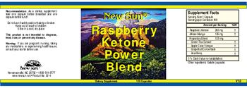 New Sun Raspberry Ketone Power Blend - supplement