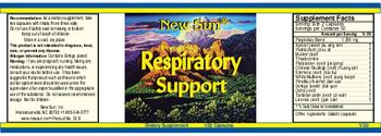 New Sun Respiratory Support - supplement