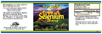 New Sun Selenium 100 mcg - supplement