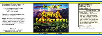 New Sun Sensual Enhancement - supplement