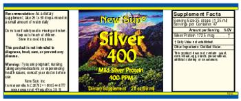 New Sun Silver 400 Mild Silver Protein 400 PPM - supplement