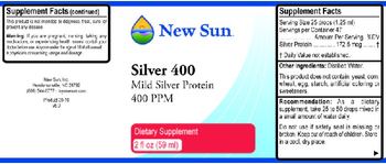 New Sun Silver 400 - supplement