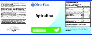 New Sun Spirulina - herbal supplement